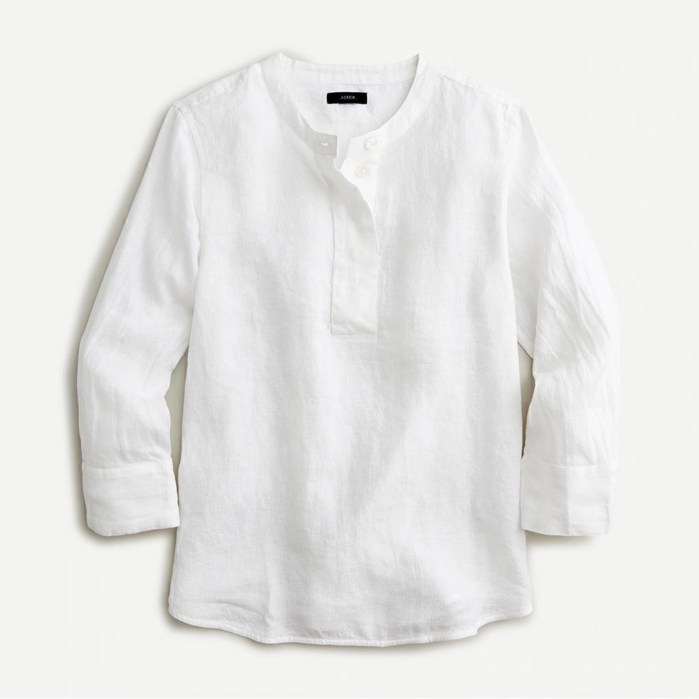 J Crew Button Front Linen Tunic NWT